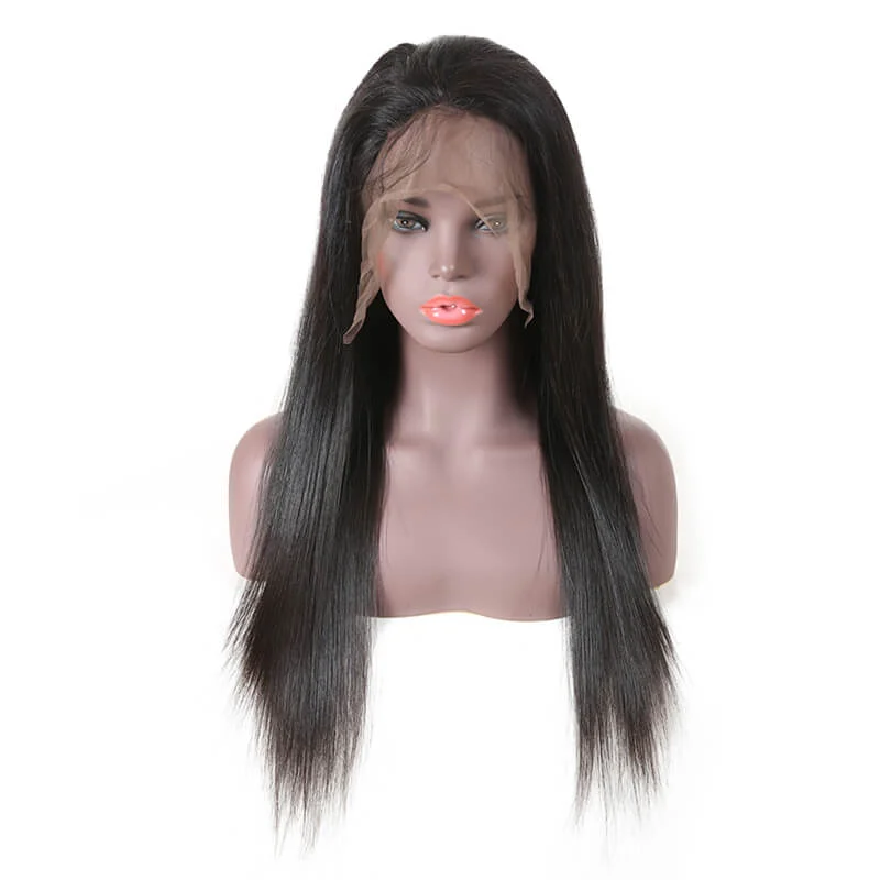 Wig for plush style-150% Density Brazilian 13x6 Lace Frontal Wig Straight Hair