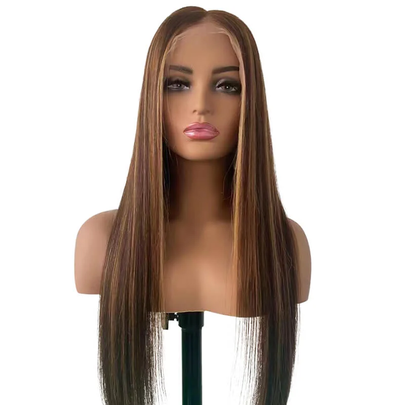 Wig for soft flair-150% Density Piano Brazilian 13x6 Lace Frontal Wig's Deal Straight Hair