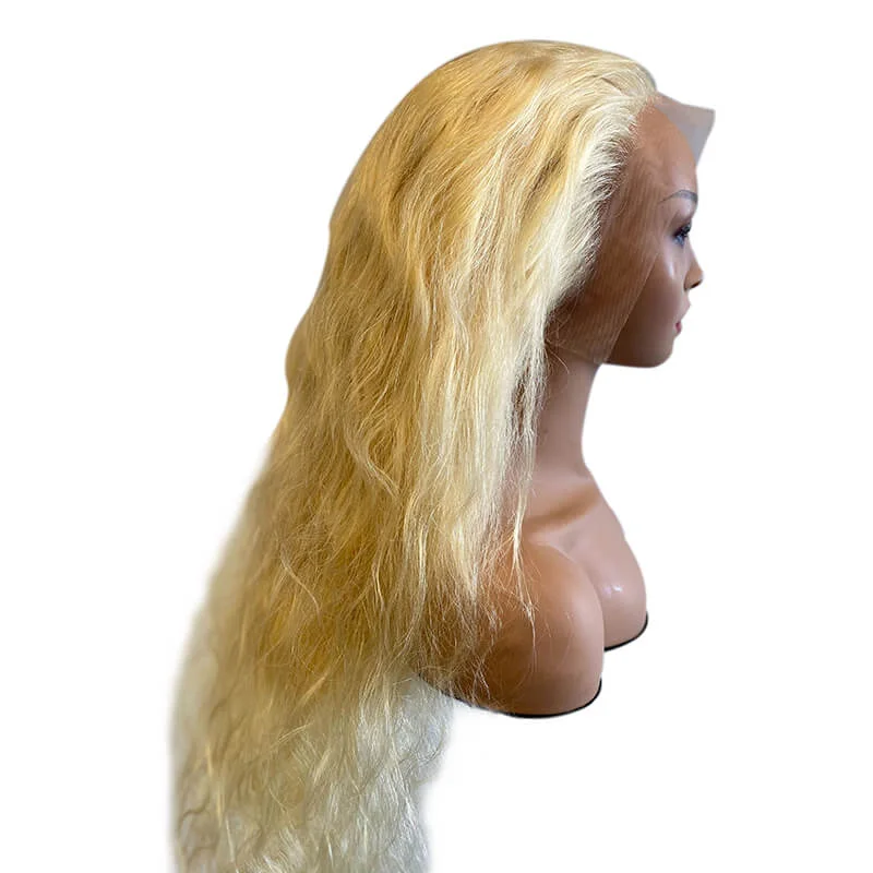 Wig for deep flair-Summer Blonde Brazilian 13x4 lace frontal wig's deal body wave