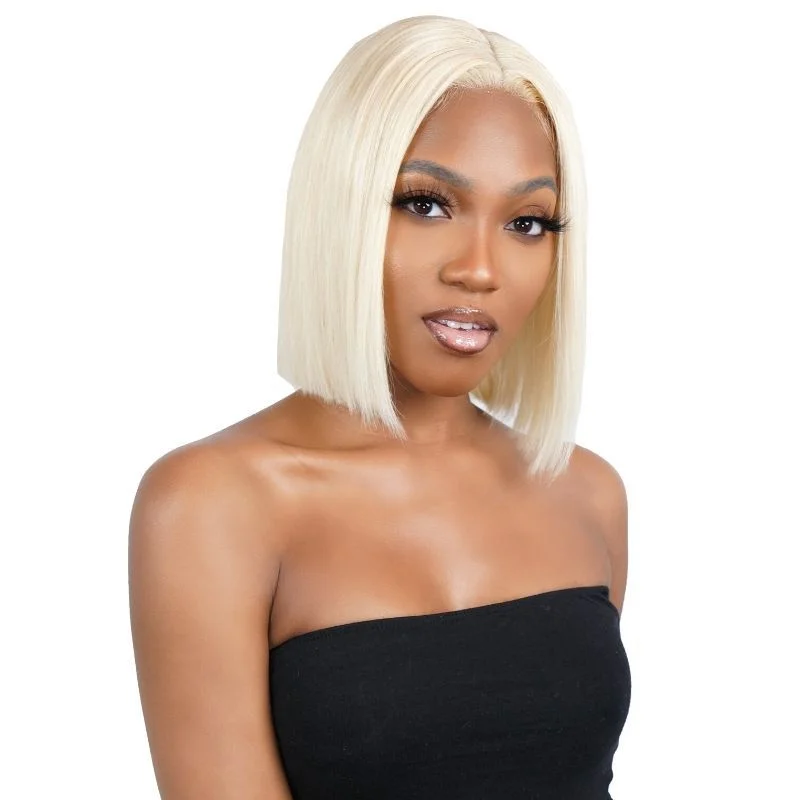 Wig for fun flair-Blonde Straight 13x4 Transparent Bob Wig