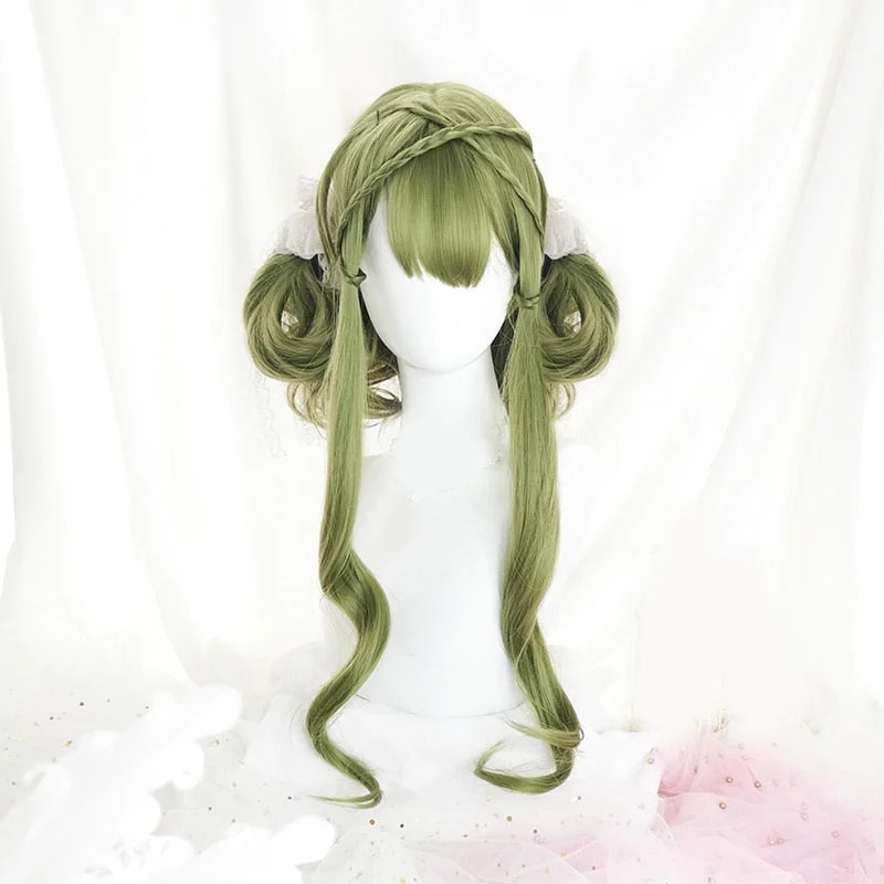 Wig for luxe texture-Green Long Wavy Cosplay Wig