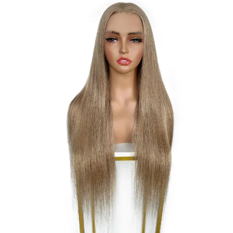 Wig for tidy vibe-Light Ash Blonde Straight 13x4 Lace Front Wig