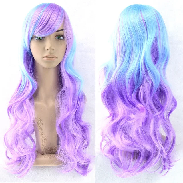 Curly Blue Pink