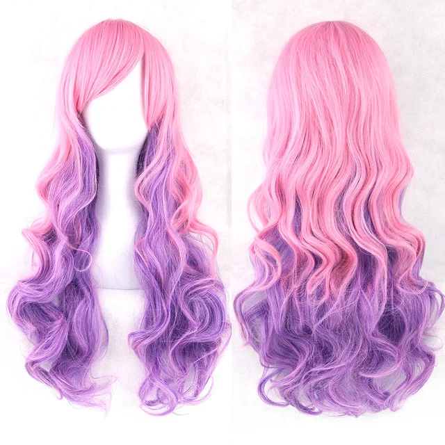 Curly Pink Purple