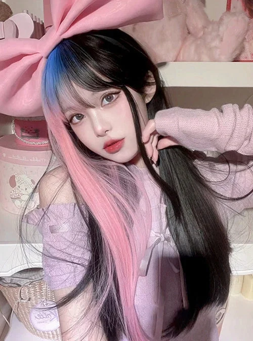 Wig for bright style-Pastel Goth Peekaboo Wig