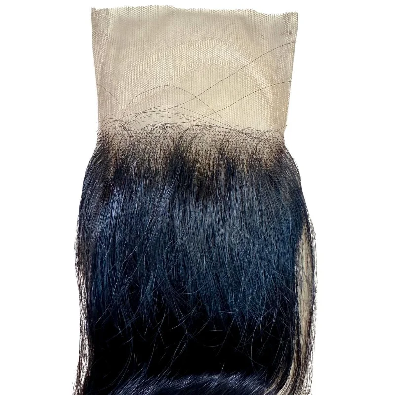 Wig for bold look-Raw Indian Wavy 4x4 Transparent Closure