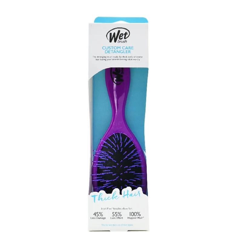 Wet Brush Custom Care Detangler Thick Hair Brush - # Purple BWR830CCPR  1pc