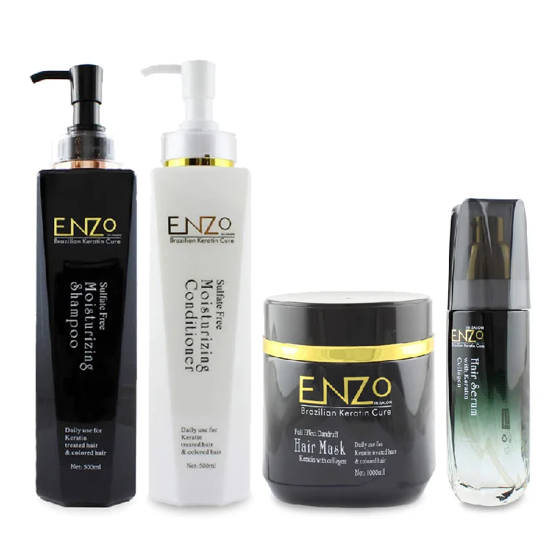 Breakage soothing mist-Enzo Hair Quad Starter Pack