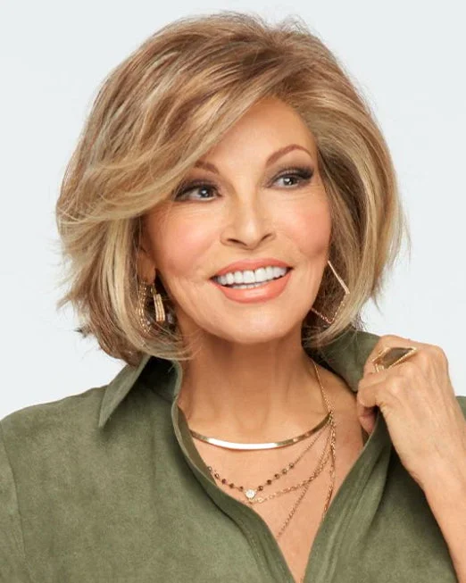 Synthetic wigs for team dinners-Ahead of the Curve | Lace Front & Monofilament Part Synthetic Wig by Raquel Welch