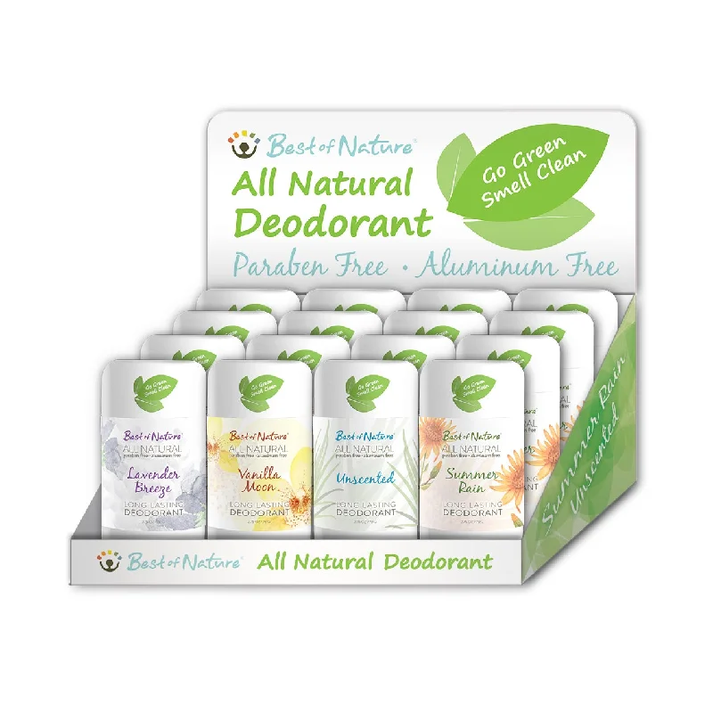 Texture enhancing cream-All Natural Deodorant Display