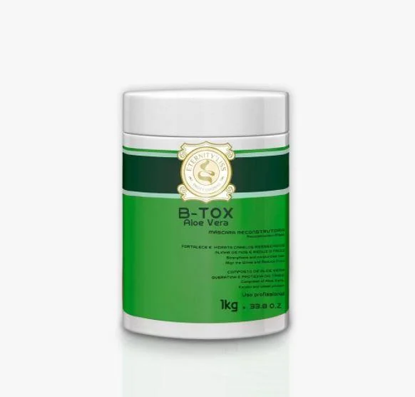 Homemade hair care for elasticity-Aloe Vera B-tox Keratin Wheat Protein Reconstructor Mask 1Kg - Eternity Liss