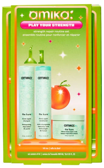 Best hair care for scalp pustules-Amika Play Your Stength Holiday Set