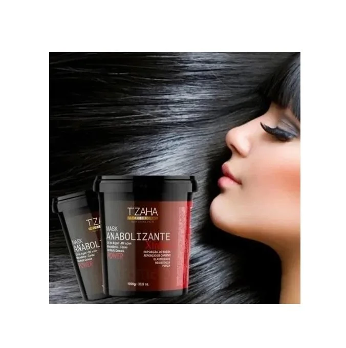 Hair care routine for sheen-Anabolizante Anabolic Strenghtening Recovering Fortifier Hair Mask 1Kg - T'Zaha