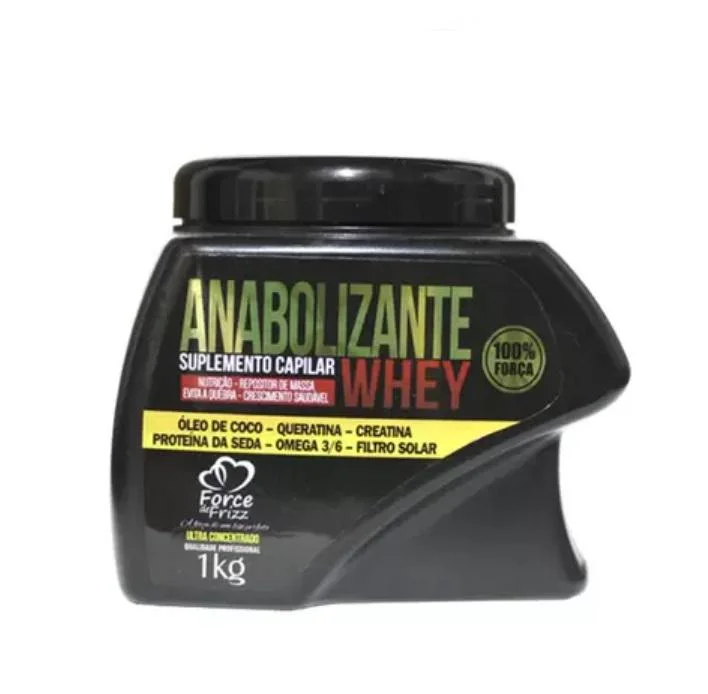 Hair care routine for newborns-Anabolizante Whey Mass Replenisher Nourishing Growth Mask 1Kg - Force Frizz