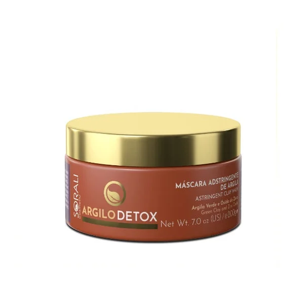 Natural hair care for newborns-Sorali Argilo Detox - Mask - Adstringent Clay Oil Absorption - 200g / 7 oz