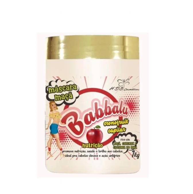 How to tame wiry hair-Babbalu Cronofruit Apple Nourishing Hair Schedule Mask 1Kg - HDS Cosmetics