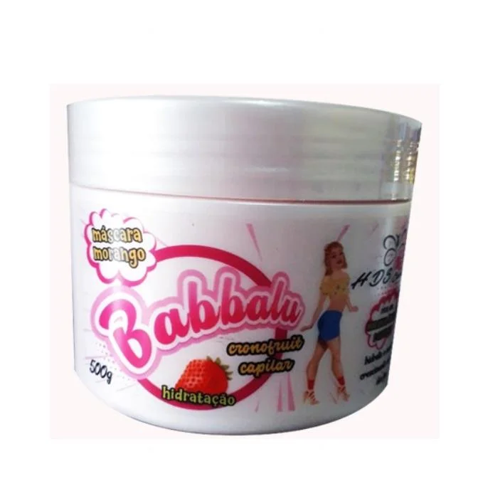 Best hair care with baobab seed oil-Babbalu Strawberry Cronofruit Moisturizing Growth Mask 500g - HDS Cosmetics