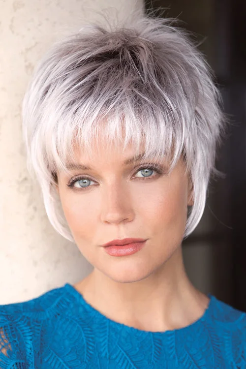 Synthetic wigs for film costumes-Billie Synthetic Wig by Noriko | Short, Straight | Basic Cap