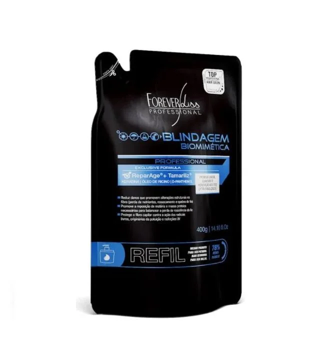 Ethical hair care brands-Blindagem Hair Shielding ReparAge Tamariliz Refill Bio Mask 400g - Forever Liss