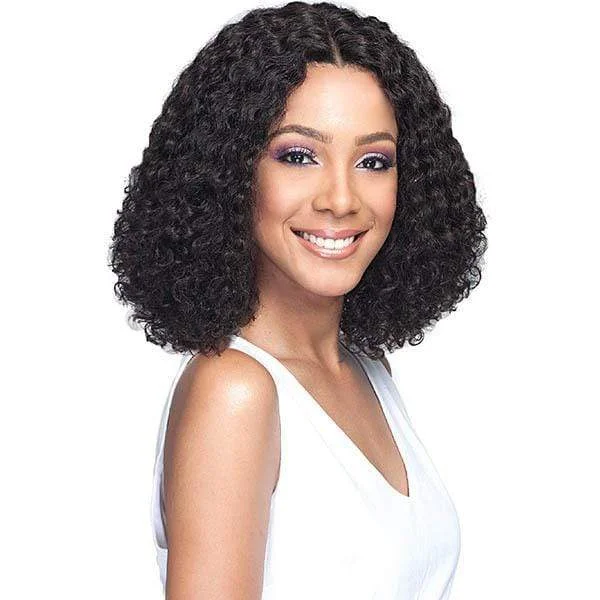 real person hair ring clearance band-Bobbi Boss 100% Human Hair Deep Part Lace Front Wig - MHLF803 NATAKI