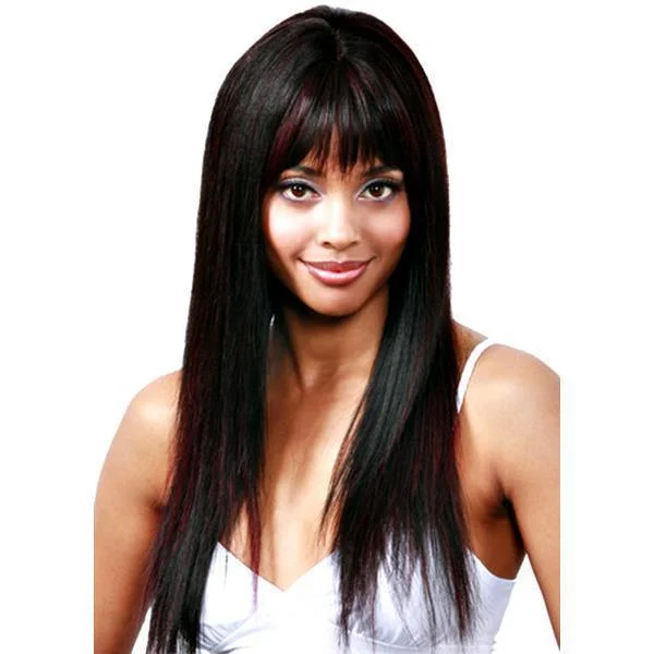 real person hair ring country style-Bobbi Boss Premium Human Hair Wig  - MH1165