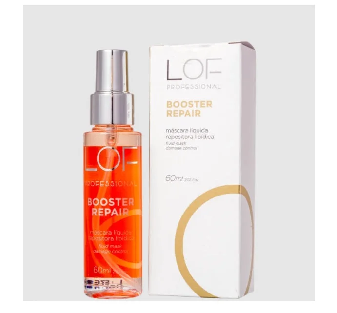 Hair care for jagged split ends-Booster Repair Lipid Replenisher Damage Control Hair Mask 60ml - LOF Professional