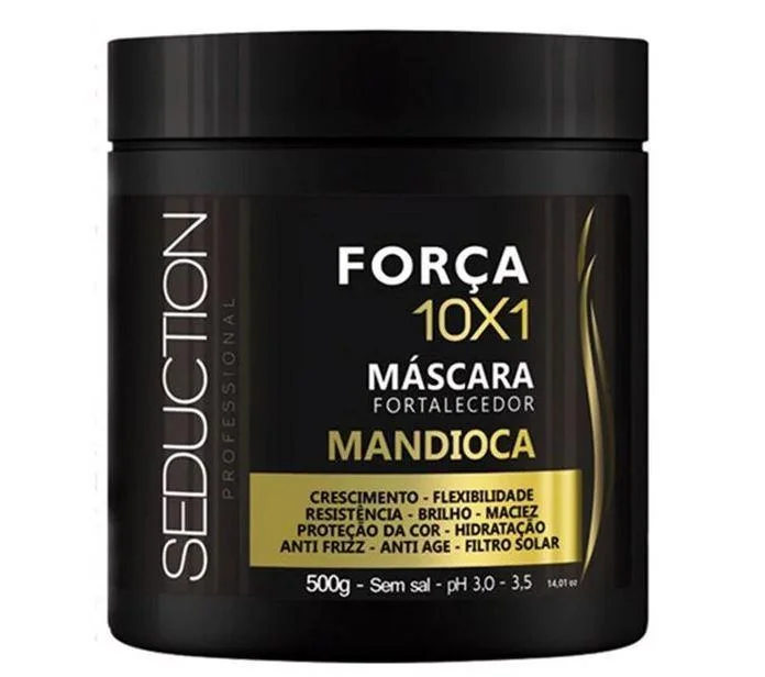 Hair care for post-workout sweat-Cassava Manioc 10x1 Treatment Moisturizing Anti Aging & Frizz Mask 500g - Eico