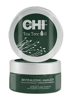 Hair care tips for defined curls-CHI Tea Tree Oil Revitalizing Masque 8 oz