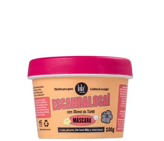 Hair care for tight kinky hair-Damaged Hair Monoi Tahiti Scandalous! Capillary Mask 100g - Lola Cosmetics