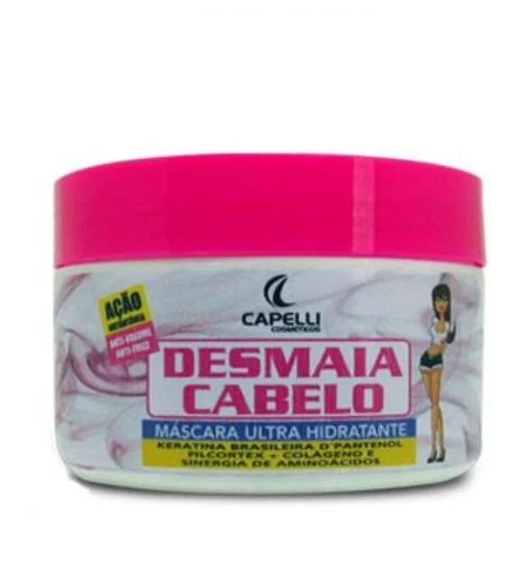 Best hair care for curl resilience-Desmaia Cabelo Fainting Hair Intense Instant Moisturizing Mask 250g - Capelli