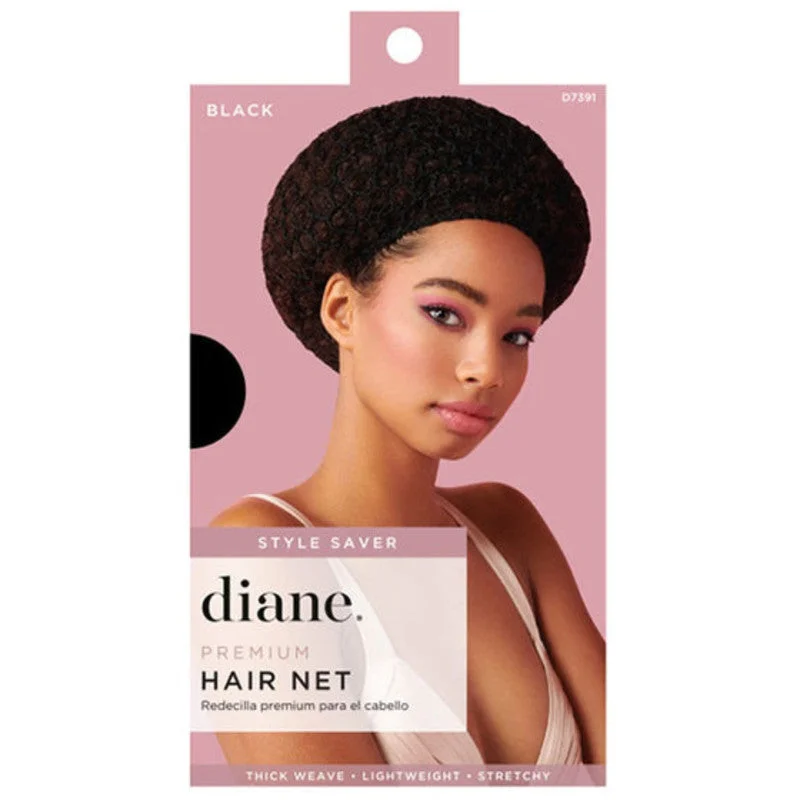 Hair care routine for hair breakage-Diane Premium Hair Net-Black