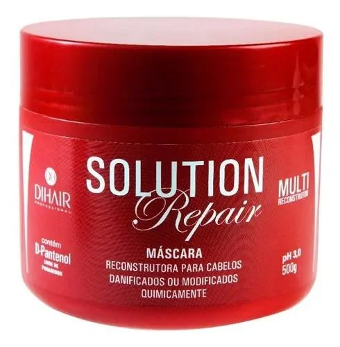 Fragrance-free hair care products-Dihair Mask Muit Reconstructor Solution Repair 500g - Dihair