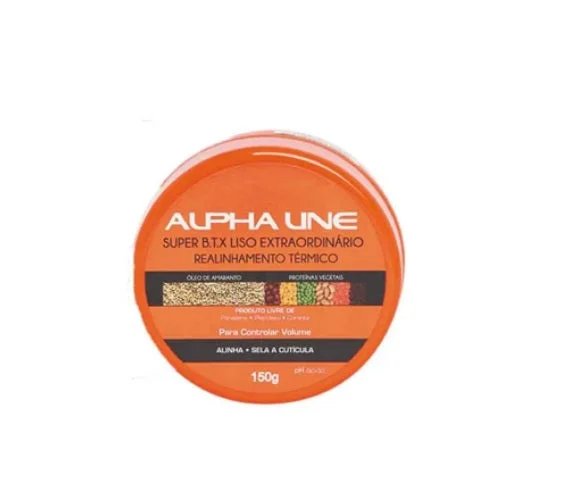 Fragrance-free hair care products-Extraordinary Smooth Straightening Deep Hair Mask Thermal Realignment 150g - Alpha Line