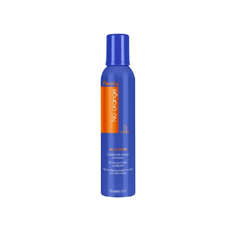 Breakage soothing cream-Fanola No Orange Blue Foam Neutralizing Hair Mousse for Blonde Hair (250ml/8.45oz)