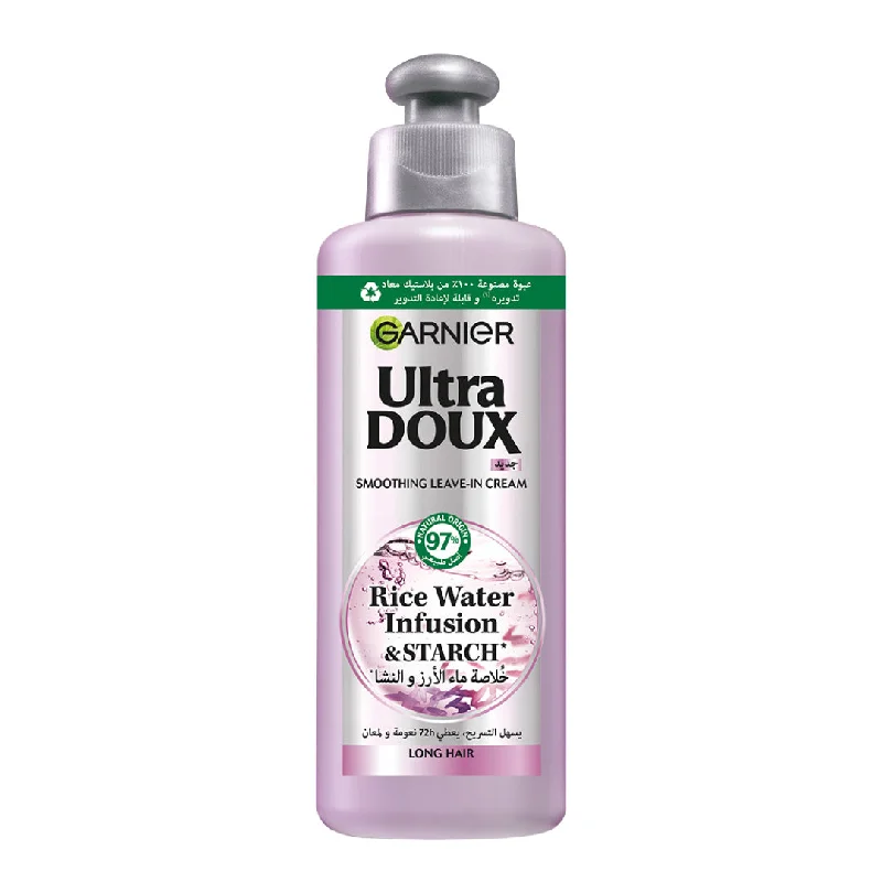 Revitalizing balm-Garnier Ultra Doux Rice Water Infusion & Starch, Leave In Cream, for Long Hair