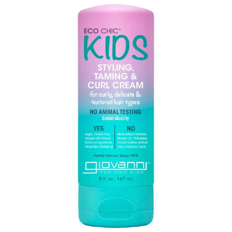 Hair care for satiny hair-Giovanni Eco Chic Kids Anti-frizz Styling and Taming Cream 5 oz