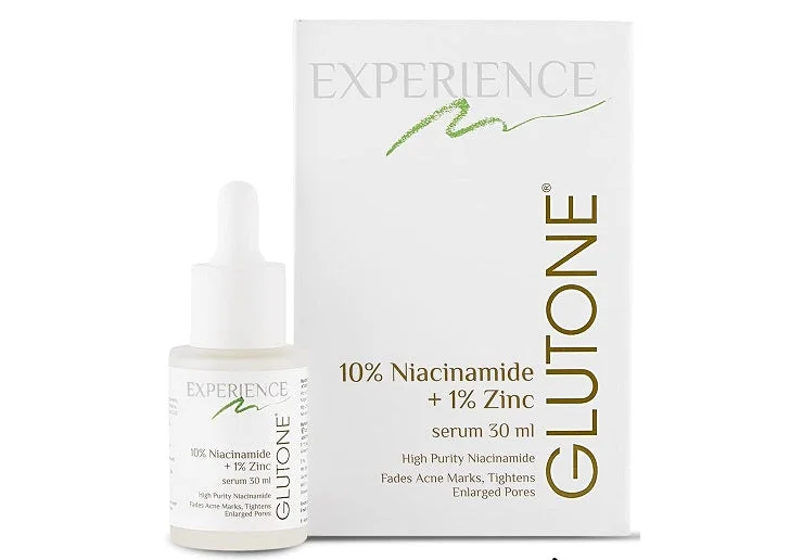 Polished glaze-Glutone 10% Niacinamide + 1% zinc Face Serum, 30ml