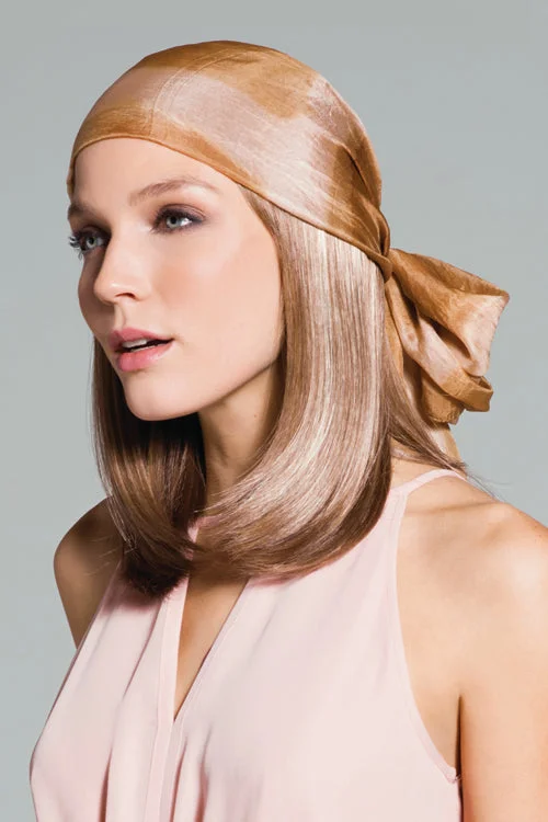 Synthetic wigs for comic fans-Halo Synthetic Topper by Rene of Paris | Mid-Length, Straight