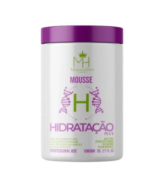 Hair care tips for smooth waves-Hidratação Total Moisturizing Hydration Mousse Hair Mask 1Kg - Maranata Hair