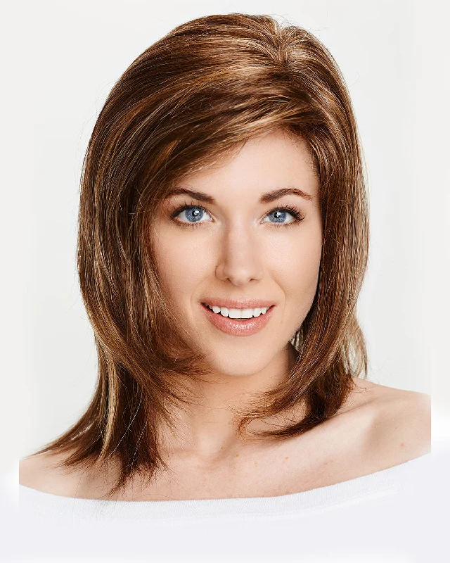 Synthetic wigs for night looks-Hollywood | Monofilament Synthetic Wig by Dream USA