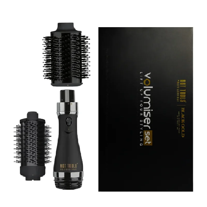 Hot Tools Black Gold Blow Out Brush - Dual Set