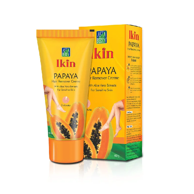 Frizz reducing oil-Ikin Papaya Hair Remover Creme For Sensitive Skin