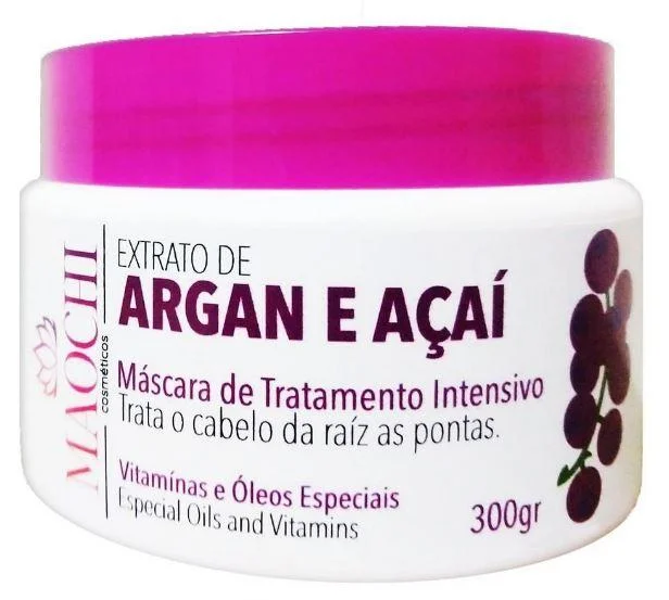 How to detangle kinky hair-Intensive Treatment Argan Açaí Organic Hydration Treatment Mask 300g - Maochi