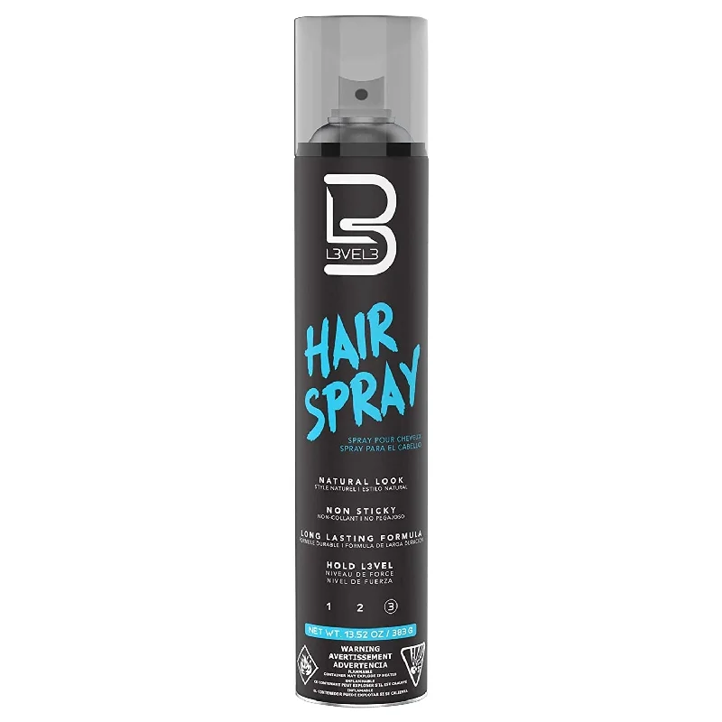 Holding mist-L3VEL3 Strong Hold Hair Spray (400ml/13.5oz)