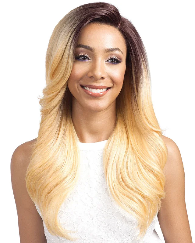 Synthetic wigs for garden weddings-Lindsey | Lace Front Synthetic Wig by Bobbi Boss