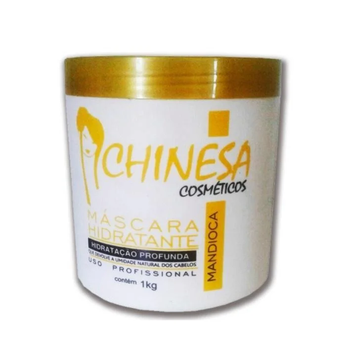 Hair care products with amino acids-Mandioca Cassava Manioc Deep Moisturizing Hair Mask 1Kg - Chinesa Cosmetics