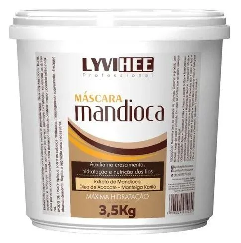 Hair care routine for sheen-Manioc Cassava Super Moisturizing Hydration Hair Growth Mask 3.5Kg - Lyvihee