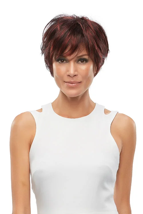 Synthetic wigs with muted tones-Mariska Synthetic Wig by Jon Renau | Short, Straight | Lace Front | Hand Tied | Full Mono Cap