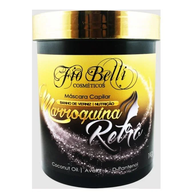 Hair care products for elderly-Marroquina Retro Moroccan Varnish Bath Nourishing Hair Mask 1Kg - FioBelli