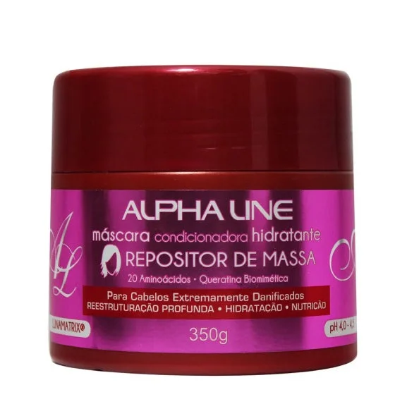 Hair care tips for smooth waves-Mass Replacement Keratin Hair Restore Moisturizing Mask 350g - Alpha Line